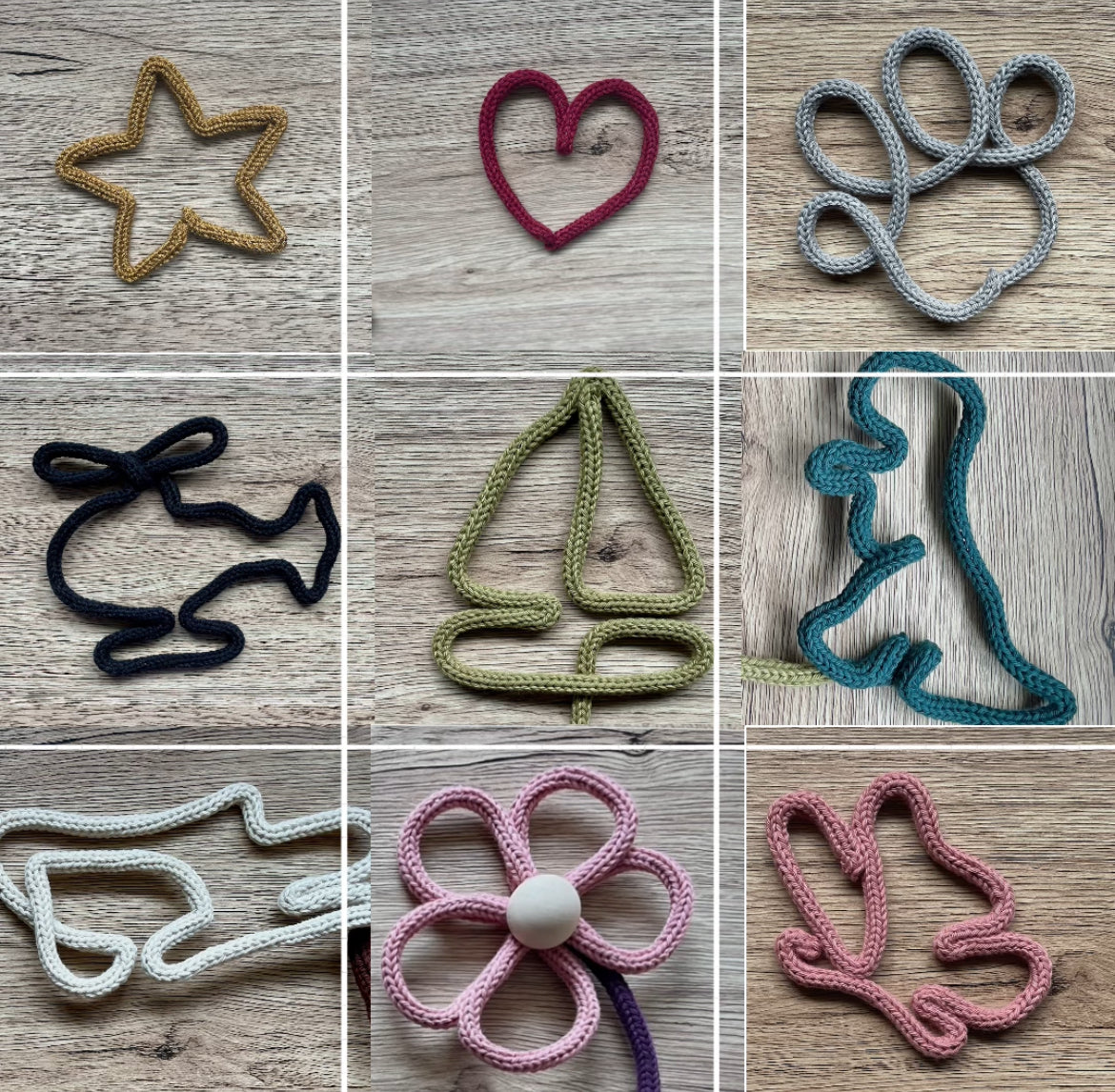 Knitted Wire Words