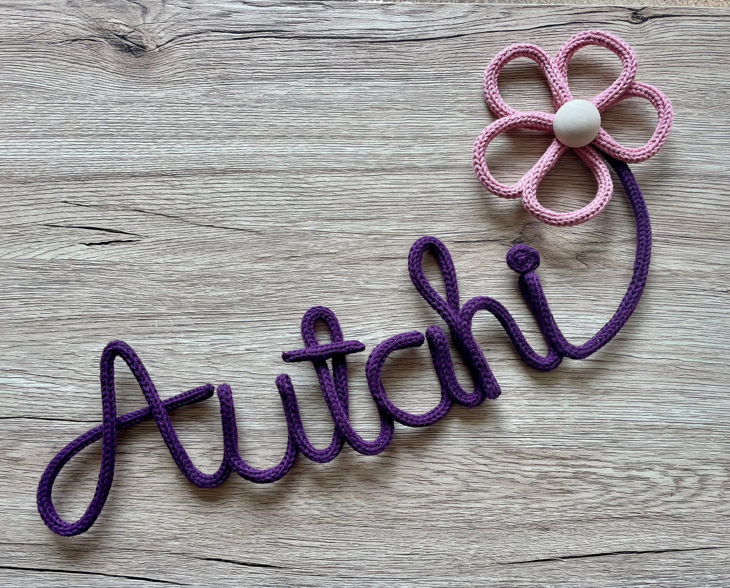 Knitted Wire Words